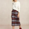 Hot River Woods A-lijn geruite midirok multi -