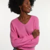 Online River Woods Alpaca-wollen V-hals trui roze -