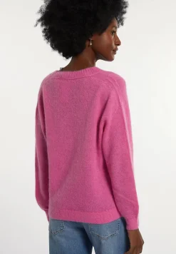 Online River Woods Alpaca-wollen V-hals trui roze -