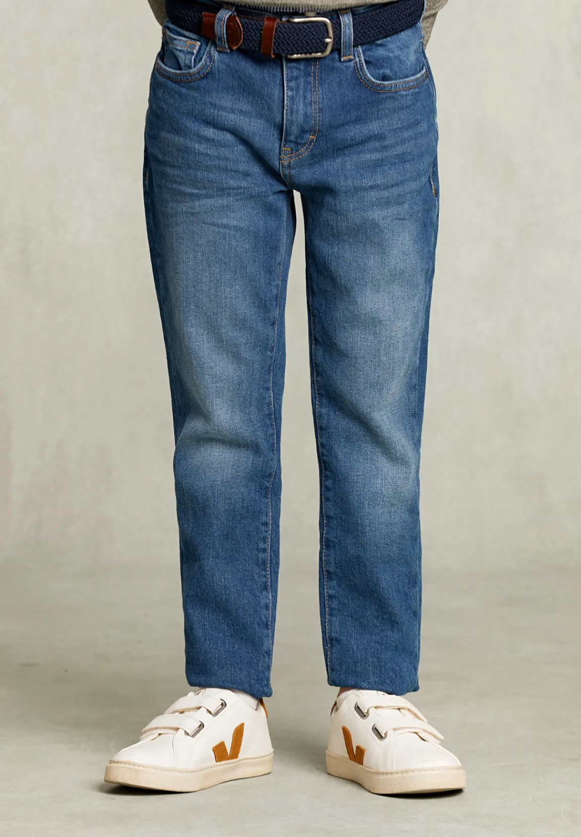 Best River Woods Baggy jeansbroek 5-zakken stone -