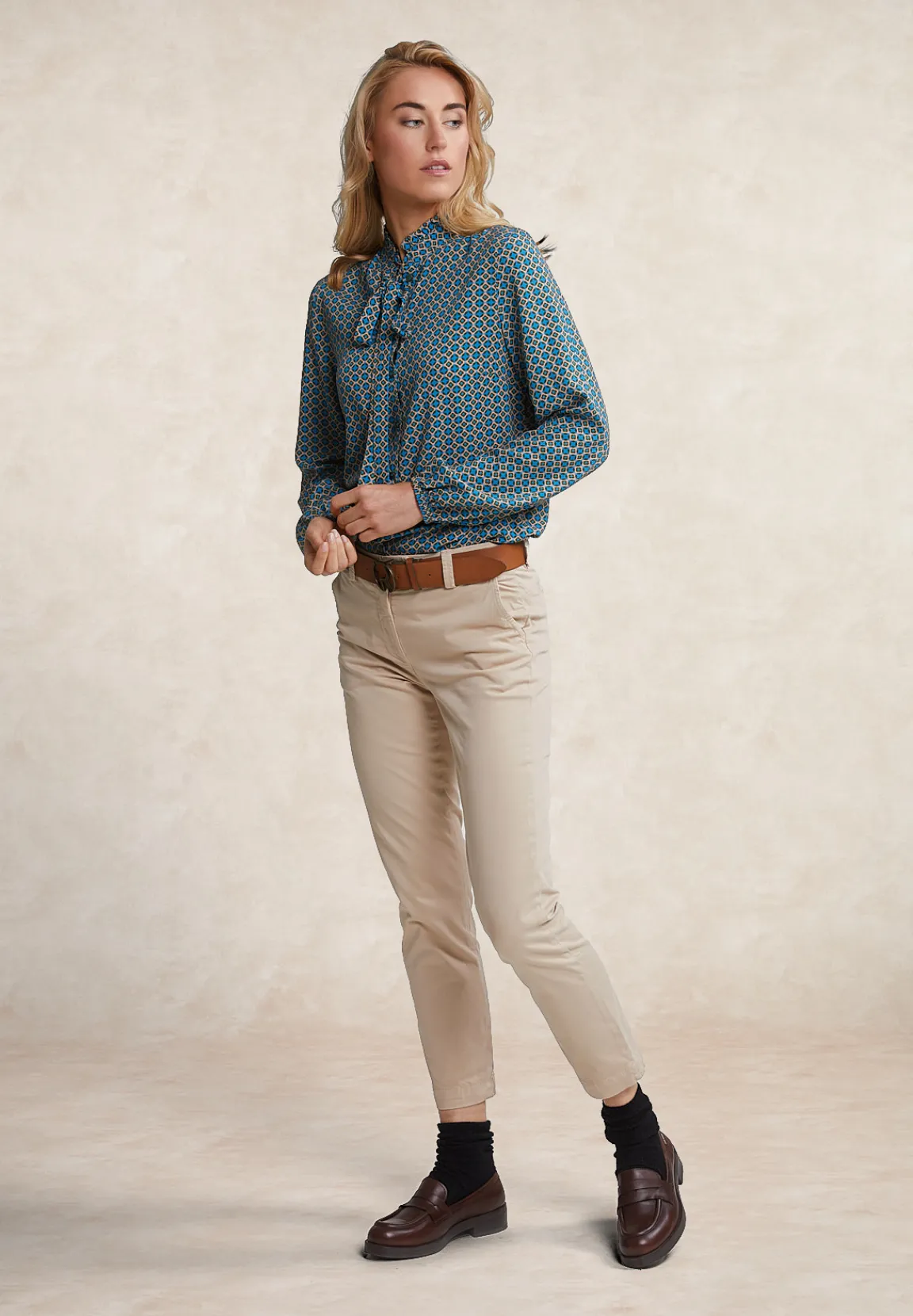 Fashion River Woods Basic chinobroek beige -