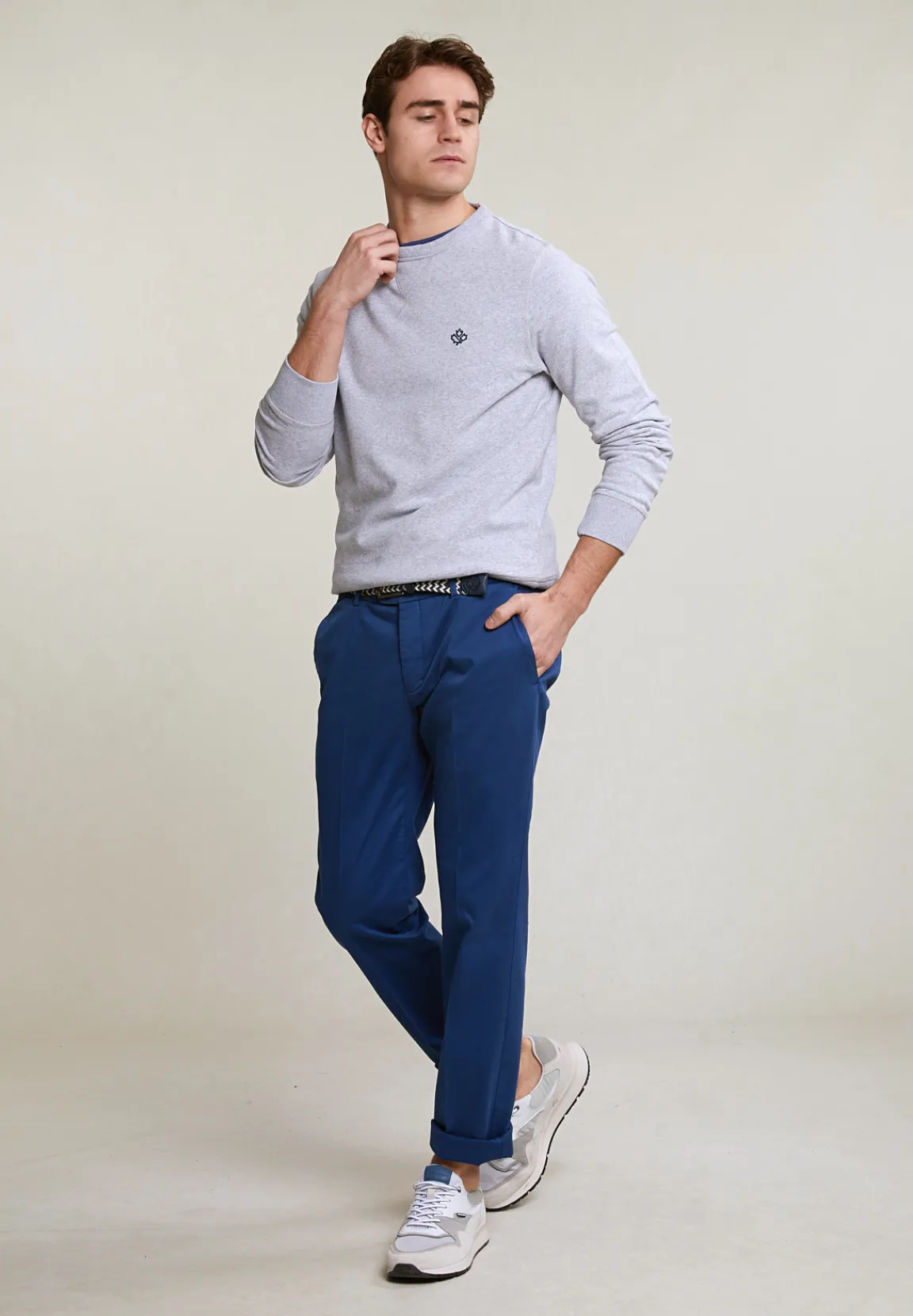 Fashion River Woods Basic chinobroek stretch space -