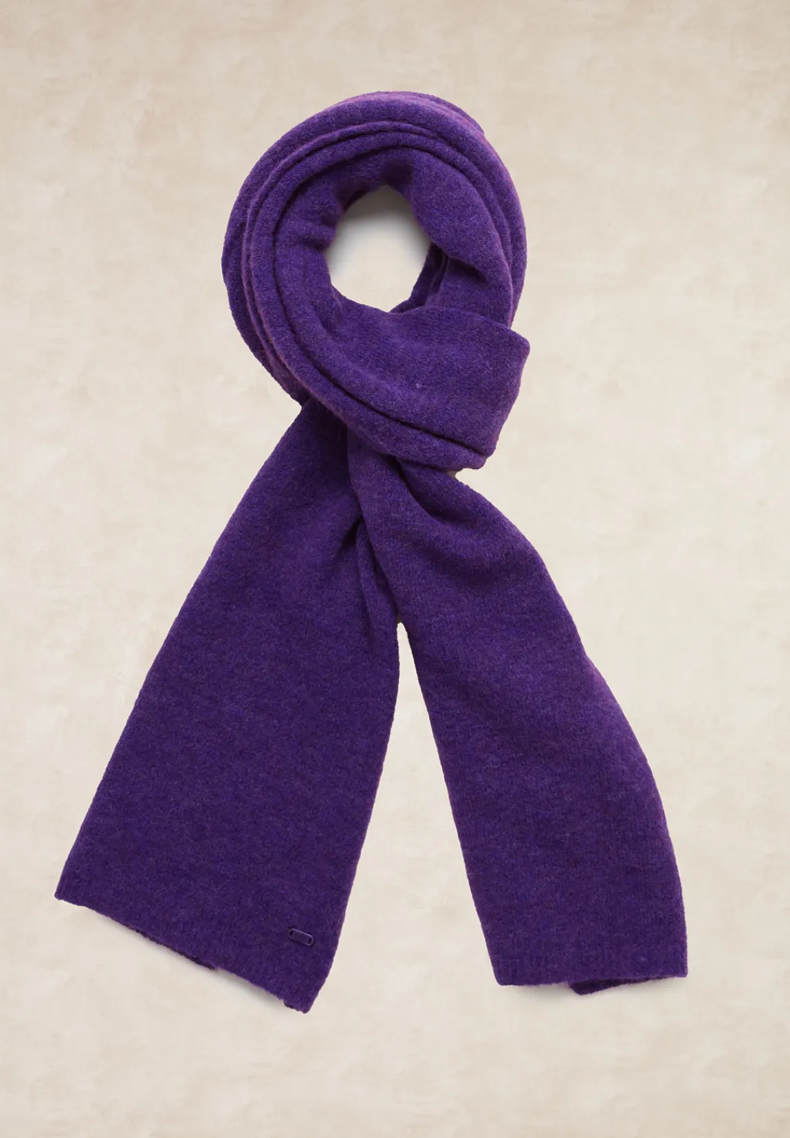 New River Woods Basic effen wol-alpaca sjaal paars -