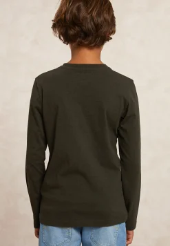 Sale River Woods Basic fantasie T-shirt lange mouwen olive mix -