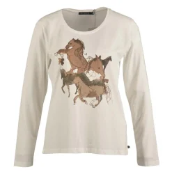 Hot River Woods Basic gebroken wit T-shirt -