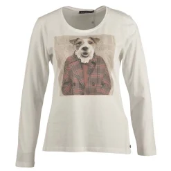 Discount River Woods Basic gebroken wit T-shirt -