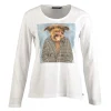 Online River Woods Basic gebroken wit T-shirt -