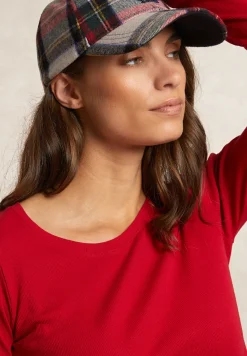 Outlet River Woods Basic geribde T-shirt ronde hals lange mouwen rood -
