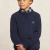 Best River Woods Basic katoenen fleecetrui ronde hals admiral -
