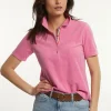 Discount River Woods Basic éponge polo korte mouwen roze -
