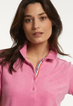 Discount River Woods Basic éponge polo korte mouwen roze -