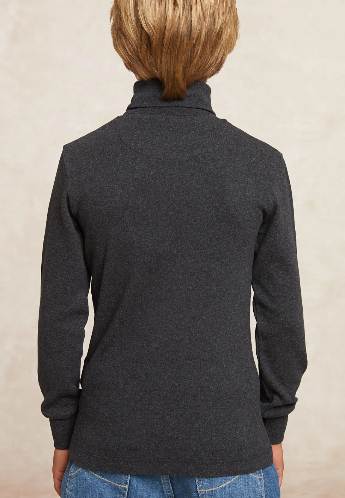 Sale River Woods Basic rolkraag T-shirt charcoal mix -