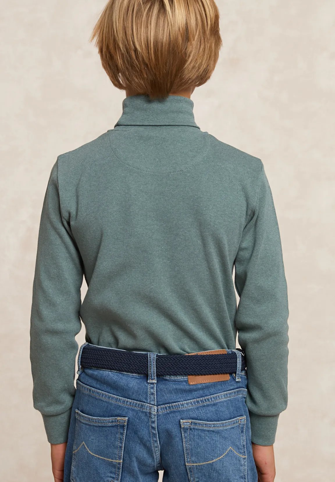 Sale River Woods Basic rolkraag T-shirt dk jade green mix -