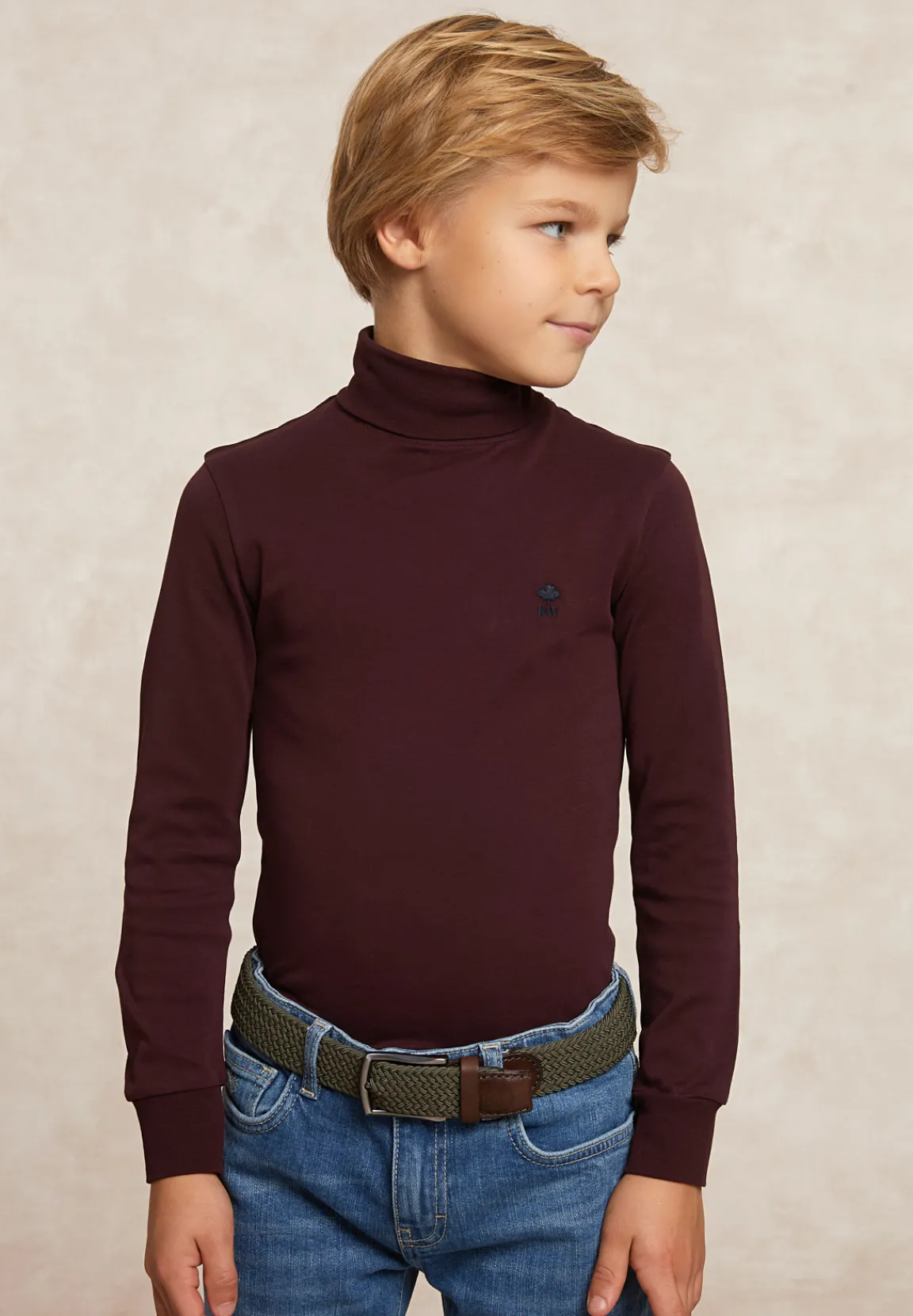 Clearance River Woods Basic rolkraag T-shirt porto -