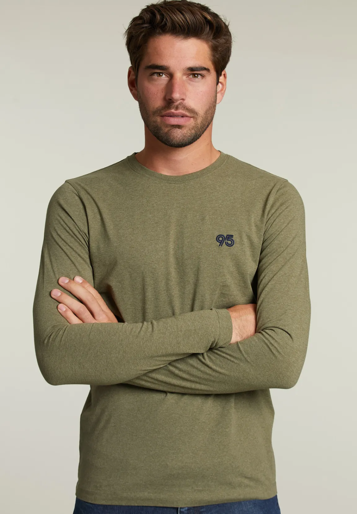 New River Woods Basic slim fit T-shirt cottage mix -