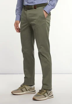 Best River Woods Basic stretch chinobroek kaki -