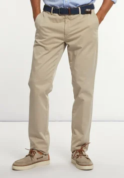 Online River Woods Basic stretch chinobroek beige -