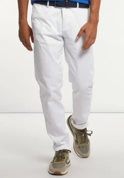 Best River Woods Basic stretch chinobroek white -