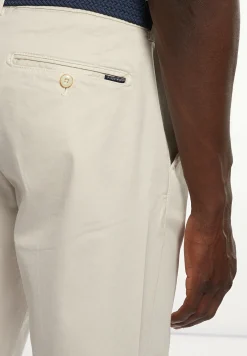 Clearance River Woods Basic stretch chinobroek ivory -