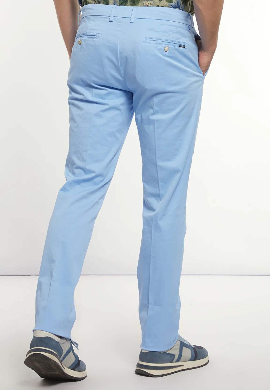 Online River Woods Basic stretch chinobroek porcelaine -