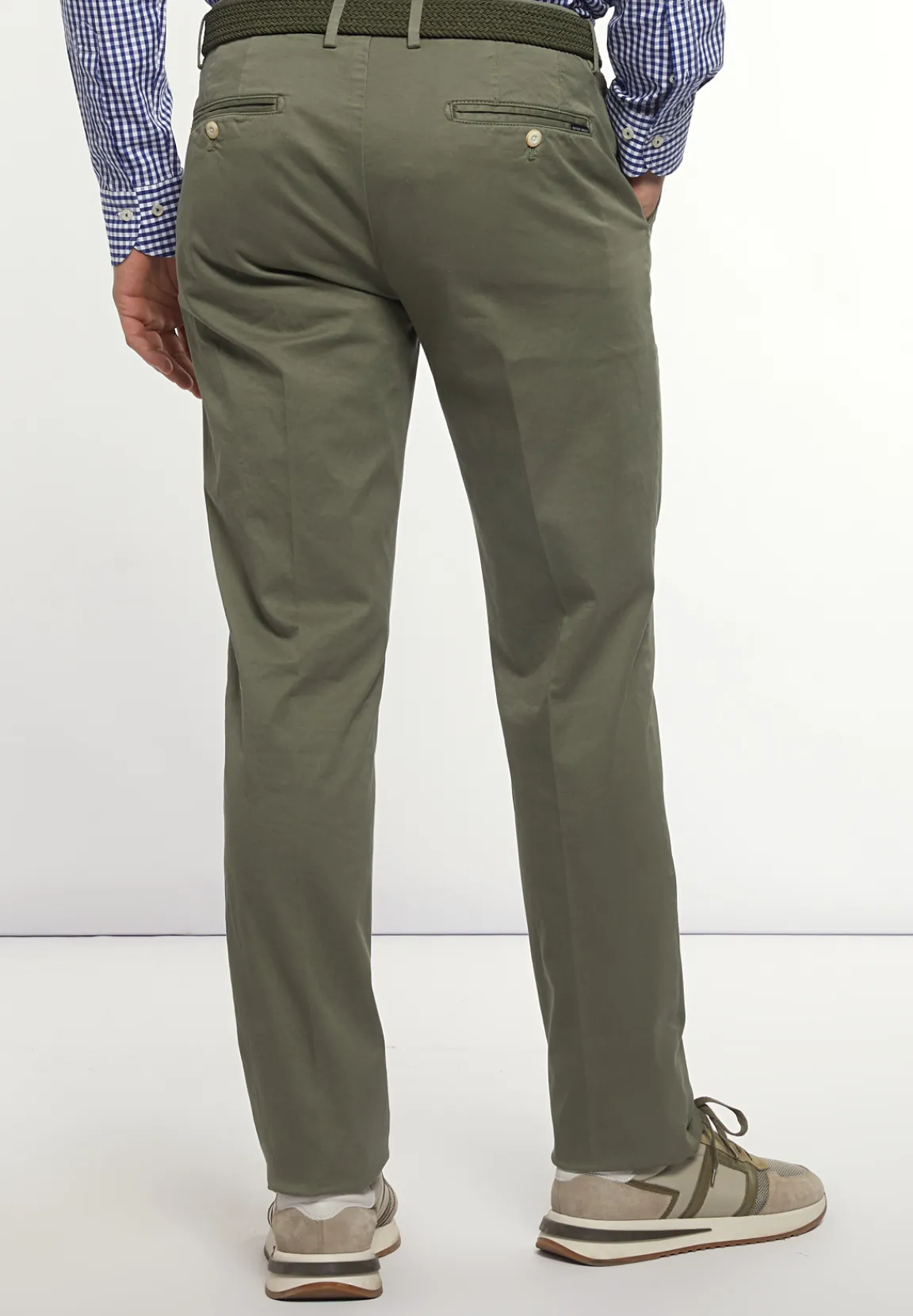 Best River Woods Basic stretch chinobroek kaki -