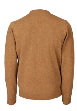 Sale River Woods Basic trui met V-hals in bruin -