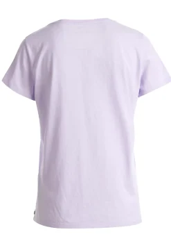 Online River Woods Basic T-shirt in katoen met ronde hals in Paars -