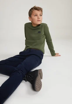 Online River Woods Basic T-shirt lange mouwen kaki -
