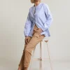 Hot River Woods Beige lange broek opgestikte zak -
