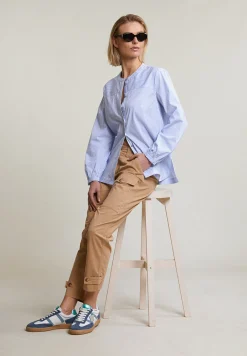Hot River Woods Beige lange broek opgestikte zak -