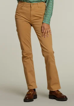 Online River Woods Beige lange broek 5-zakken -