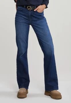 Outlet River Woods Blauwe denim bootcut jeansbroek 5-zakken -