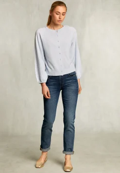New River Woods Blauwe jeansbroek met normale taille -