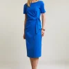 Discount River Woods Blauwe jerseyjurk korte mouwen -