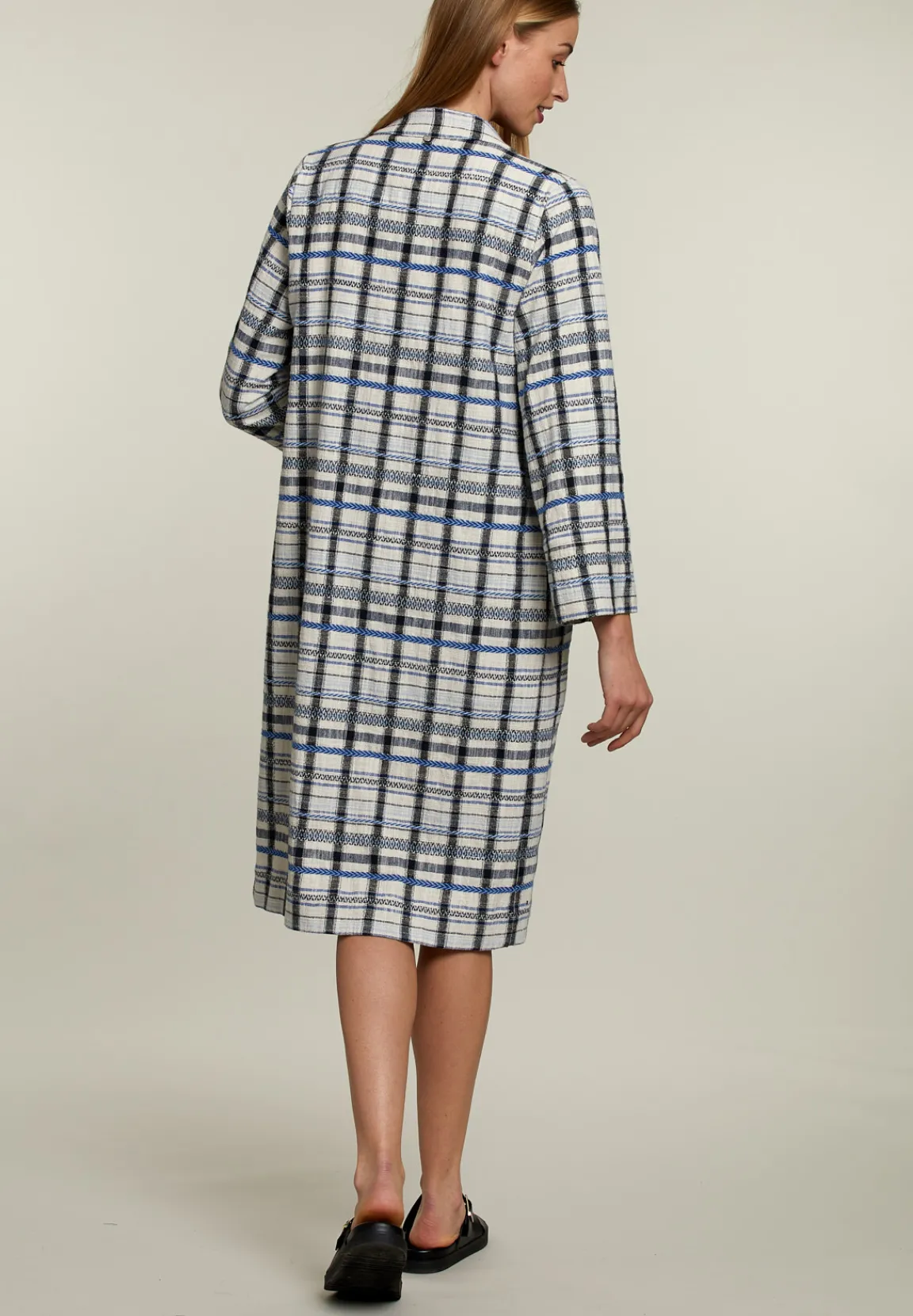 Hot River Woods Blauwe kimono met ceintuur -