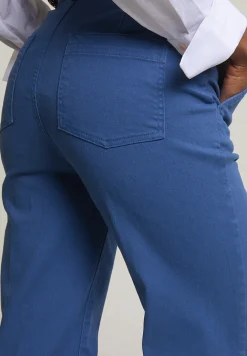 Hot River Woods Blauwe klassieke stretch broek -