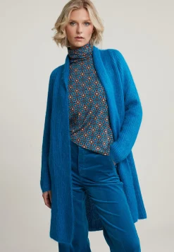 Discount River Woods Blauwe lange cardigan lange mouwen -