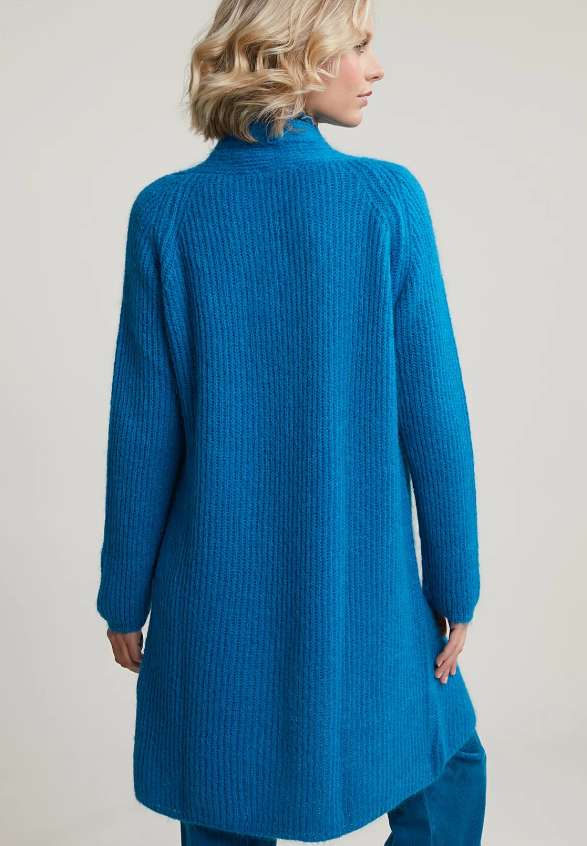 Discount River Woods Blauwe lange cardigan lange mouwen -