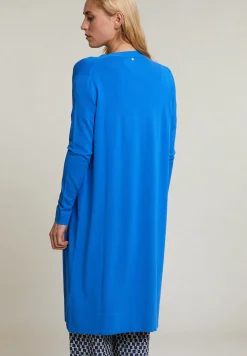 Best River Woods Blauwe lange cardigan lange mouwen -