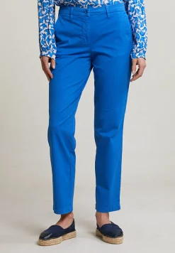 Online River Woods Blauwe rechte stretch broek -