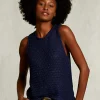 Fashion River Woods Blauwe top ronde hals -