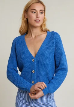 Clearance River Woods Blauwe V-hals cardigan lange mouwen -