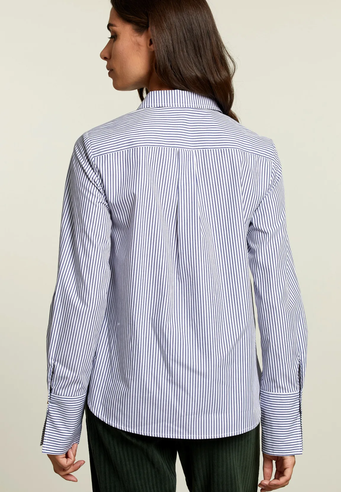 Discount River Woods Blauw/wit gestreepte blouse -