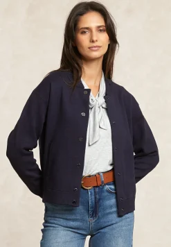 Clearance River Woods Bomber cardigan navy -