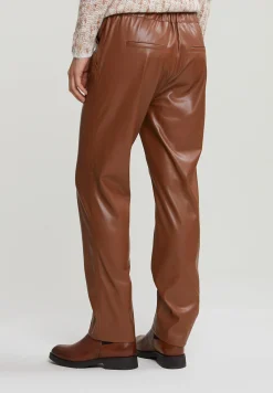 Clearance River Woods Bruine broek vegan leer -