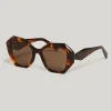Best River Woods Bruine zonnebril Naomi -