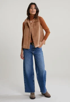 Sale River Woods Camel rolkraag merinotrui -