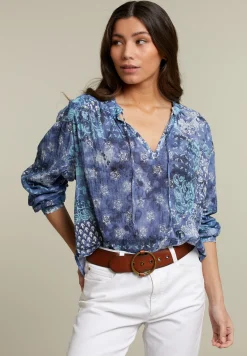 Hot River Woods Comfort fantasie  blauw hemd -