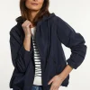 New River Woods Cropped jas met kap navy -
