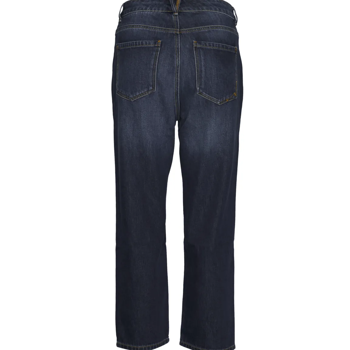 Online River Woods Cropped mid waist blauwe jeans -